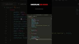 CSS Hover Effect Underline Animation for Navigation Links [upl. by Phebe]