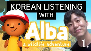 Korean Listening Practice with Games   Alba  ep1  For Intermediate  B1B2 [upl. by Aneleve254]