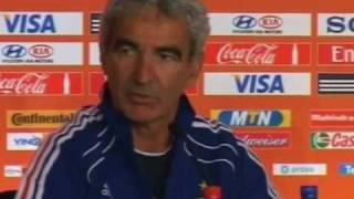 FIFA World Cup 2010  Raymond Domenech and Patrice Evra address criticism [upl. by Dulsea]