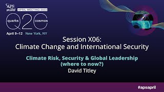 Climate Change and International Security 1 of 3 [upl. by Nonnek198]