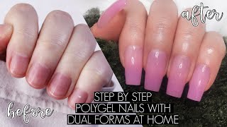 DIY POLYGEL NAILS AT HOME  The Beauty Vault [upl. by Nytsyrk844]