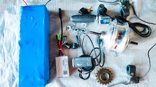 Powerful electric cycle kit unboxing  Hub Motor 350W [upl. by Etteiluj31]