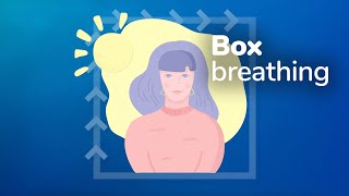 Box breathing relaxation technique how to calm feelings of stress or anxiety [upl. by Dis]