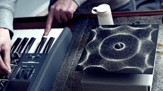 Cymatics Chladni Plate  Sound Vibration and Sand [upl. by Dosia]