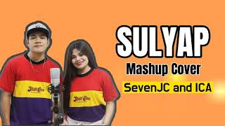 SULYAP X IKAW RA GANG MASHUP COVER BY SEVENJC AND ICA Lyrics Video [upl. by Relyat]