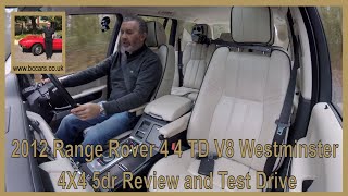 2012 Range Rover 4 4 TD V8 Westminster 4X4 5dr Review and Test Drive [upl. by Asihtal]