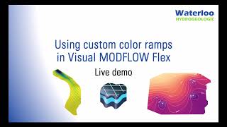 Waterloo Hydrogeologic  Custom color ramps in Visual MODFLOX Flex [upl. by Eanil]