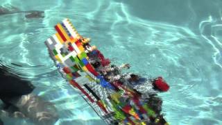 Lego Titanic Sinks [upl. by Cissej]