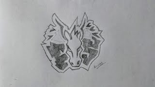 Storm Pegasus drawing  Pegasus beyblade drawing  how to draw beyblade  Pegasus face bolt [upl. by Ednyl867]