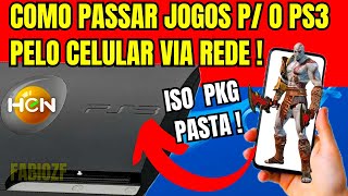 COMO PASSAR JOGOS PARA O PS3 PELO CELULAR E REDE [upl. by Ellersick]