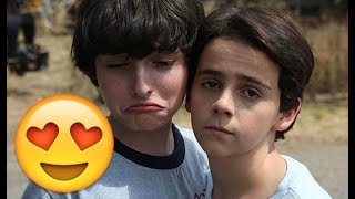 Finn Wolfhard amp Jack Dylan Grazer 😍😍😍 CUTE AND FUNNY MOMENTS IT movie Stranger Things 2017 [upl. by Trisa]