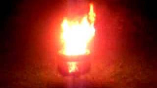 butane torch and aerosol cans blowing up [upl. by Nomead]