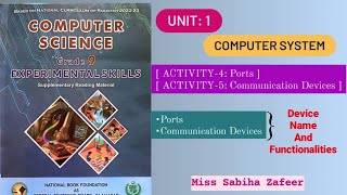 Activity 4 and 5  Ports and Communication Devices 2024 grade9 educational [upl. by Correy]