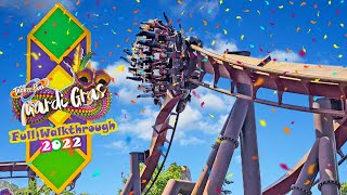 Thorpe Park MARDI GRAS Full Walkthrough  Every Area Ride and Shop May 2022 4K Ultra Wide [upl. by Singer]