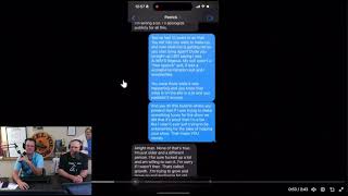 Steel Toe Josh Denny’s texts with Patrick Melton  91024 [upl. by Nerua]