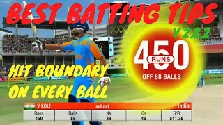 Wcc2 286 Best Batting Tricks In Quick Play  How To hit boundaries on every ball [upl. by Hughie524]