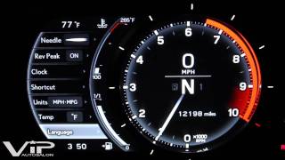 Lexus LFA Gauge Panel Demo at VIP Auto Salon [upl. by Cailean635]