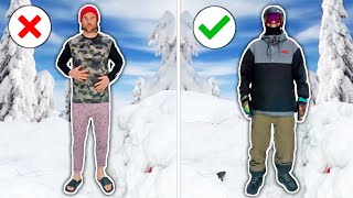 Everything You Need To Wear Snowboarding [upl. by Aniled]