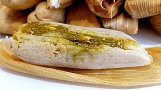 TAMALES VERDES super delicIosos porositos y esponjositos PASO A PASO CRIS EN LA COCINA [upl. by Nilat429]