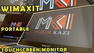 WIMAXIT Portable Touchscreen Monitor  Unboxing  Review  2K23 [upl. by Atnahc]