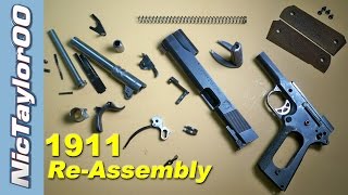 1911 Assembly How to put it back together [upl. by Anertak644]