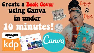 Create Canva Amazon KDP Cover in 10 mins [upl. by Imeka]