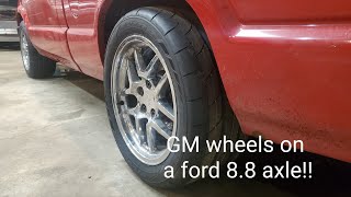 Redrilling a ford 88 bolt pattern to fit GM wheels [upl. by Garnes]