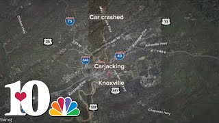 Authorities searching for 2 carjacking suspects after stolen vehicle crashes on Andersonville Pike [upl. by Olympie]