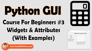 Tkinter Widgets amp Attributes  Python Tkinter GUI Tutorial In Hindi 3 [upl. by Raab]