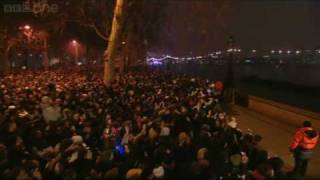 London Fireworks on New Years Day 2009  New Year Live  BBC One [upl. by Notsnorb]