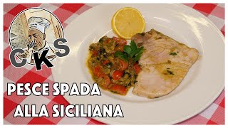 Swordfish Steaks in a Sicilian Sauce Tutorial [upl. by Lexy]