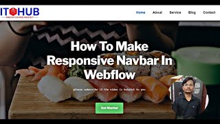 How to make responsive navbar in webflow Hindi Audio [upl. by Nimajaneb42]