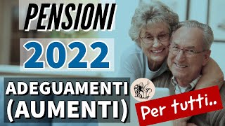 ADEGUAMENTO delle PENSIONI PER TUTTI dal 2022 👉 LA PEREQUAZIONE [upl. by Giustino776]