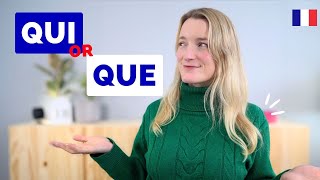 When to Use QUI vs QUE in French  Including an Interactive French Test 🇫🇷📑 [upl. by Yee]