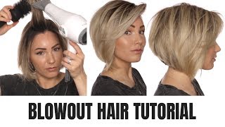 BLOWOUT TUTORIAL  short hair [upl. by Anitnemelc]