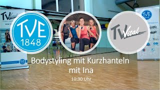 Bodystyling mit Kurzhanteln mit Ina 050421 [upl. by Naujled]