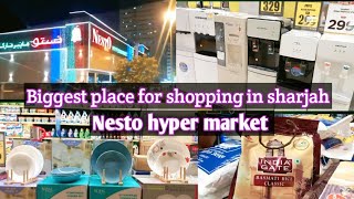 NESTO HYPER MARKET part 2  Biggest place for shoping in sharjah  some grocery shopping [upl. by Odrareve334]