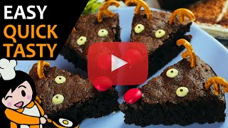 REINDEER BROWNIES recipe  How To Make Christmas Brownies  Recipe Videos [upl. by Streetman]