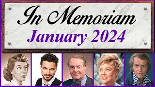 In Memoriam January 2024 Famous Faces We Lost in January 2024 [upl. by Tomi]