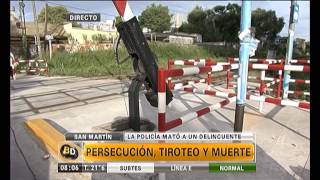 Tiroteo persecución y muerte en San Martín  Telefe Noticias [upl. by Kissel178]