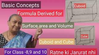 Formula based on cuboid and cube For Class89 and 10 [upl. by Helprin]