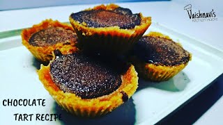 Nobake Chocolate Tart  Biscuit Tart Recipe  Choco Tart Individual  Vaishnavis Food Hacks [upl. by Rehpotsirahc46]