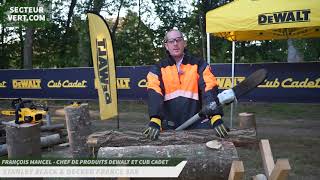 STANLEY BLACK amp DECKER FRANCE  FRANCOIS MANCEL PERCHE ELAGUEUSE DCMPS635 DEWALT A SALONVERT 2024 [upl. by Cristiona]