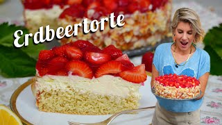 Erdbeertorte  wie aus der Bäckerei  Felicitas Then [upl. by Enitsuga]