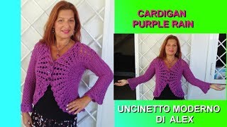 CARDIGAN COPRISPALLE quotPORPORAquot tutorial facile uncinetto ogni taglia Alex Crochet [upl. by Atirres]