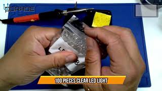 100 Pieces Clear LED Light [upl. by Fanchon]