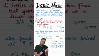 Debit Note II 11 Accountancy Ch 7 Origin of Transactions II Best Explanation by Sanyam sir shorts [upl. by Yecnay424]