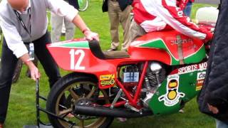 1978 IOM TTwinning Ducati ridden by Mike Hailwood  Pebble Beach 2011 [upl. by Ttenyl]