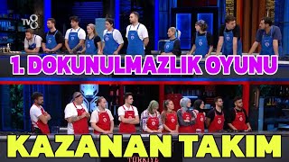 1 Dokunulmazlık Oyunu Kazanan Takım Masterchef Türkiye [upl. by Ewold]