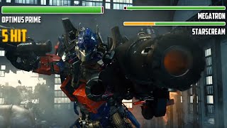 transformers prime optimus vs megatron 3D español latino [upl. by Neyut]